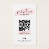 キャンドルサンプル香りテスターカードの香フェミニンり (裏面)