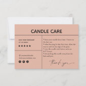 キャンドルサ気にンキュ包装カード サンキューカード (正面)