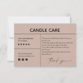 キャンドルサ気にンキュ包装カード サンキューカード (正面)