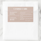 キャンドルサ気にングパッケージのシール 長方形シール (バッグ)