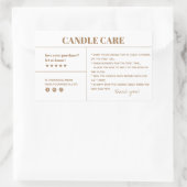 キャンドルサ気にングパッケージのシール 長方形シール (バッグ)