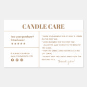 キャンドルサ気にングパッケージのシール 長方形シール (正面)