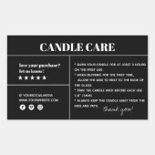 キャンドルサ気にングパッケージのシール 長方形シール (正面)