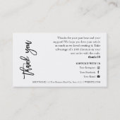 キャンドルシ気にックスクリプトサンキューカード 名刺 (正面)