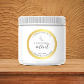 キャンドルジャー金箔効果ラベル包装 ラウンドシール