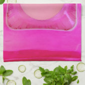 キャンドルスイートピンク愛キャンドルライト キッチンタオル (折り畳み)