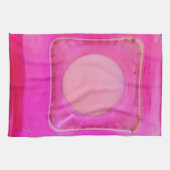 キャンドルスイートピンク愛キャンドルライト キッチンタオル (横)