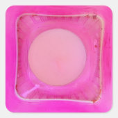 キャンドルスイートピンク愛キャンドルライト スクエアシール (正面)