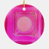 キャンドルスイートピンク愛キャンドルライト セラミックオーナメント (裏面)