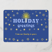 キャンドルスターズ 冬のホリデーグリーティング フォイルカード 箔シーズンカード (正面)