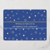 キャンドルスターズ 冬のホリデーグリーティング フォイルカード 箔シーズンカード (裏面)