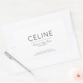 キャンドルステッカー贈り物セリーンキャンドルギフトステッカー 長方形シール (封筒)