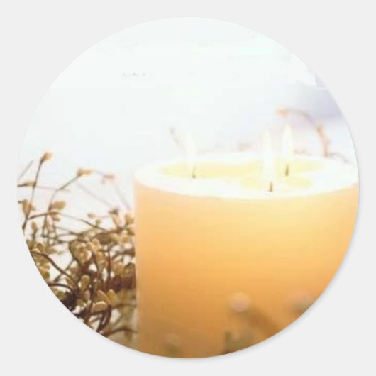 キャンドルステッカー ラウンドシール (正面)