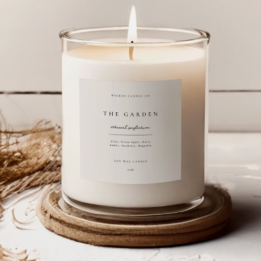 キャンドルステッカー 業務用 製品ラベル 瓶 ブランディング スクエアシール