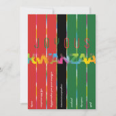 キャンドルストライプズクワンザカード カード (正面)