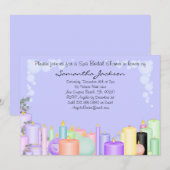 キャンドルスパブライドブライダルシャワー招待状 招待状 (正面/裏面)