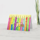 キャンドルハッピーバースデーグリーティングカード(N.Janes) カード (正面)