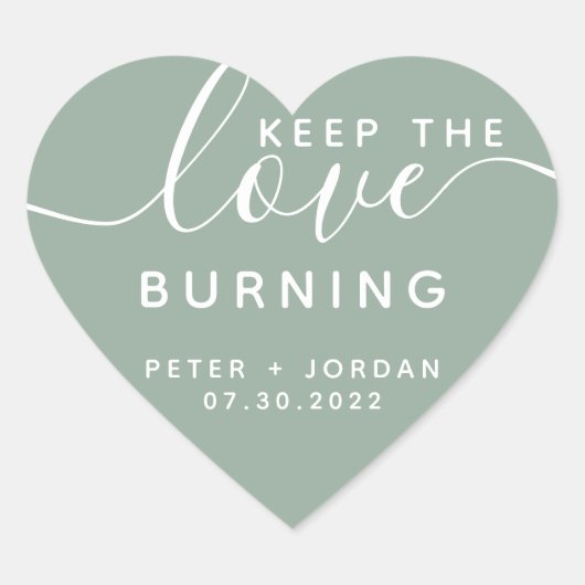 キャンドルハートシール ハートシール (正面)