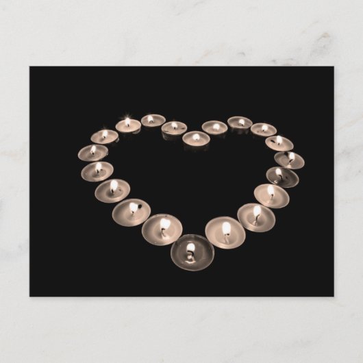 キャンドルハート ポストカード (正面)