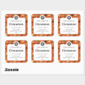 キャンドルパーソナライズされたラベル – カスタマイズ可能なシール スクエアシール (シート)