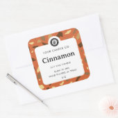 キャンドルパーソナライズされたラベル – カスタマイズ可能なシール スクエアシール (封筒)