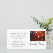 キャンドルパーティーフォト招待状 (スタンド正面)