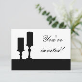 キャンドルパーティー招待状 招待状 (スタンド正面)