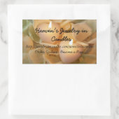 キャンドルビジネスシール 長方形シール (バッグ)