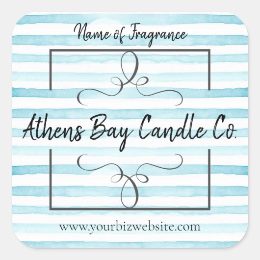 キャンドルビジネスラベル スクエアシール (正面)