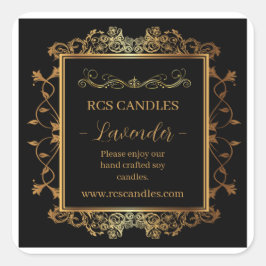 キャンドルビジネスラベル スクエアシール