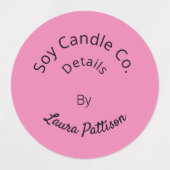 キャンドルビジネス会社のWebサイトのEメールの日付を追加 ラベル (デザイン2)