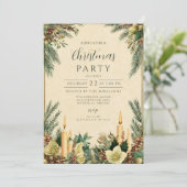 キャンドルピ素朴ネコーンクリスマスパーティー 招待状 (スタンド正面)