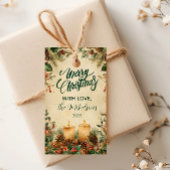 キャンドルピ素朴ネコーンクリスマス ギフトタグ