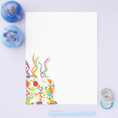 キャンドルフライヤー渦巻形の付きかわいいケーキ チラシ (シングル)