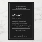 キャンドルプロダクトマザーラパーソナライズされたベル フードラベル (シングルラベル)