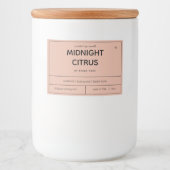 キャンドルプロダクトラベルデザイン フードラベル (正面)