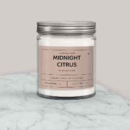 キャンドルプロダクトラベルデザイン フードラベル