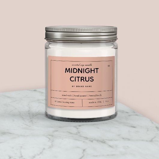 キャンドルプロダクトラベルデザイン フードラベル