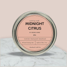 キャンドルプロダクトラベルデザイン