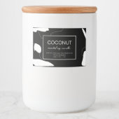 キャンドルプロダクトラベル抽象デザイン フードラベル (正面)