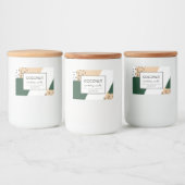 キャンドルプロダクトラベル抽象デザイン フードラベル (ボトル)