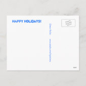 キャンドルホリデーカードクリスマスハヌカー感謝祭 シーズンポストカード (裏面)