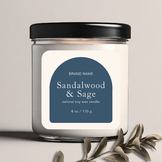 キャンドルボホモダンミニマル製品パッケージ スクエアシール