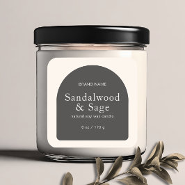 キャンドルボホモダンミニマル製品パッケージ スクエアシール