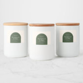 キャンドルボホモダンミニマル製品パッケージ フードラベル (ボトル)