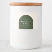 キャンドルボホモダンミニマル製品パッケージ フードラベル (正面)