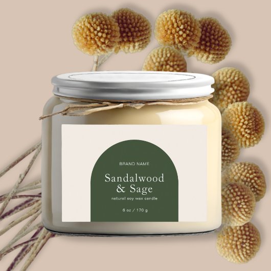 キャンドルボホモダンミニマル製品パッケージ フードラベル