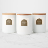 キャンドルボホモダンミニマル製品パッケージ フードラベル (ボトル)