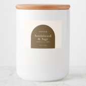 キャンドルボホモダンミニマル製品パッケージ フードラベル (正面)