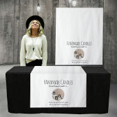 キャンドルポップ・アートのアップショップテーブルランナーサインフォトベンダー タペストリー